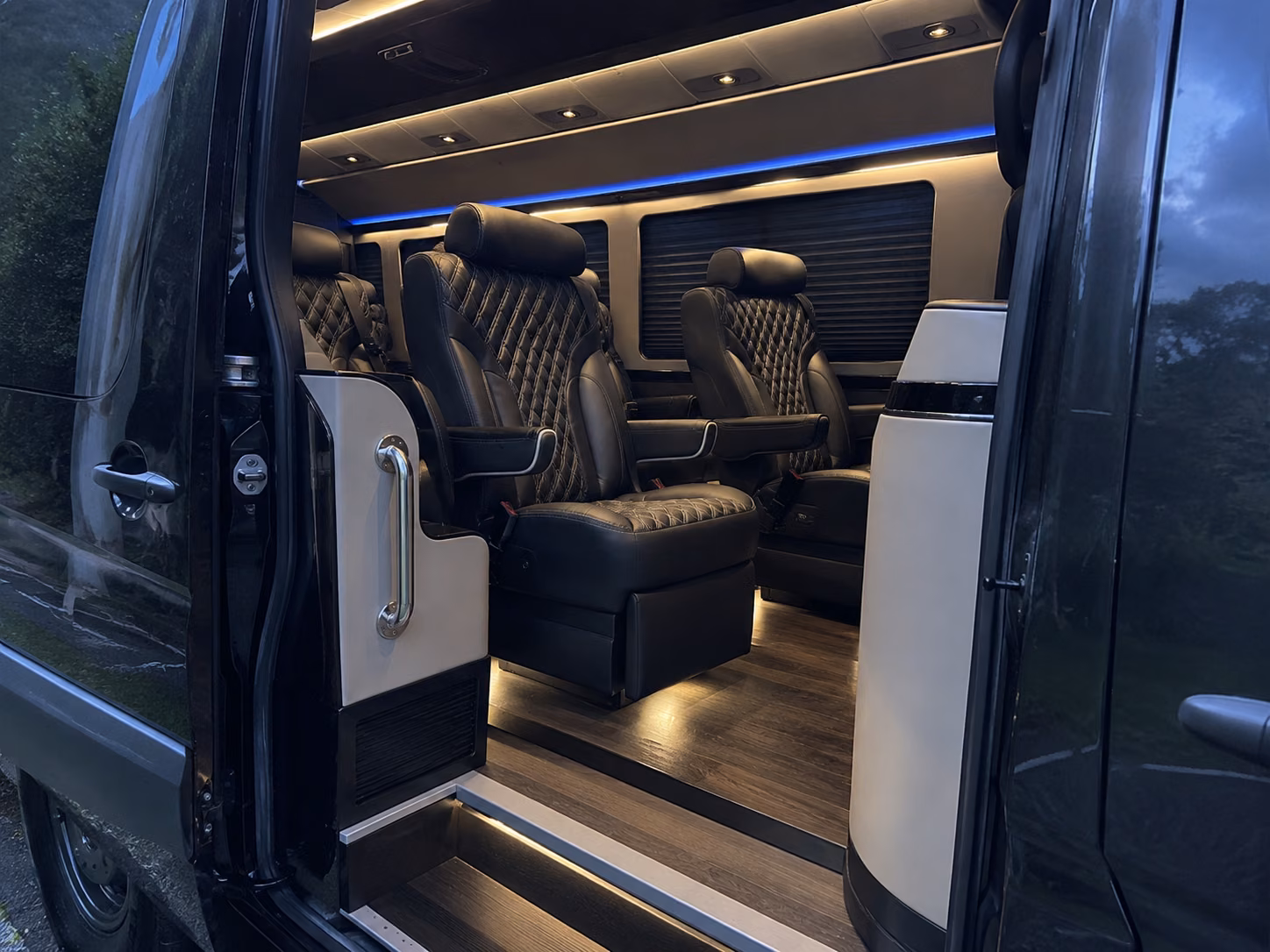 el monte 18 passenger sprinter van inside